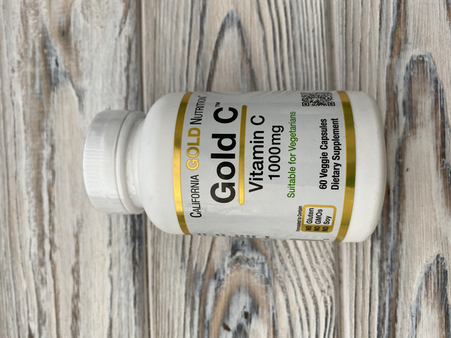Gold C, витамин C, 1000 мг, 60 растительных капсул