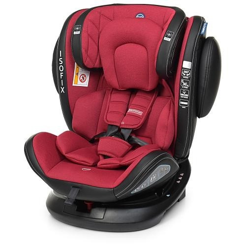 

Автомобильное кресло EVOLUTION Isofix 1045 детское, автокресло, изофикс, поворотное от 0 до 12 лет Красный