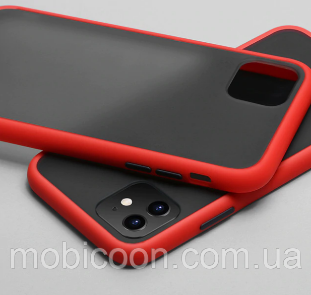 

Накладка Gingle Matte Case для iPhone 11 Pro Max red/black (айфон 11 про макс), Красный