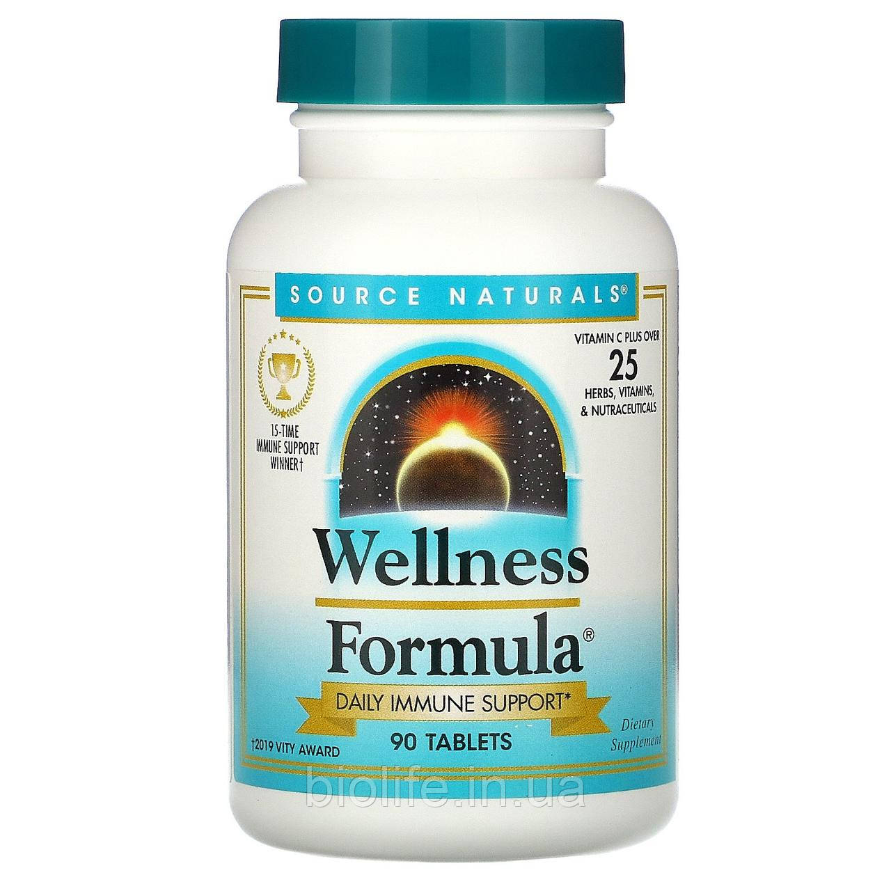 

Source Naturals, Wellness Formula, 90 Tablets