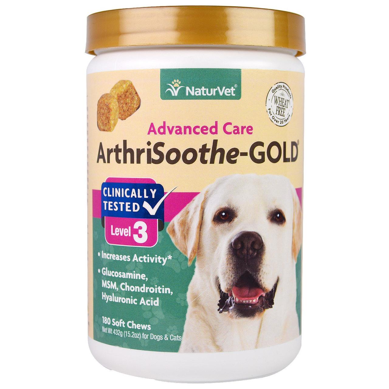 

NaturVet, ArthriSoothe-GOLD, профессиональный уход, уровень 3, 180 мягких подушечек, 15.2 унций (432 г)