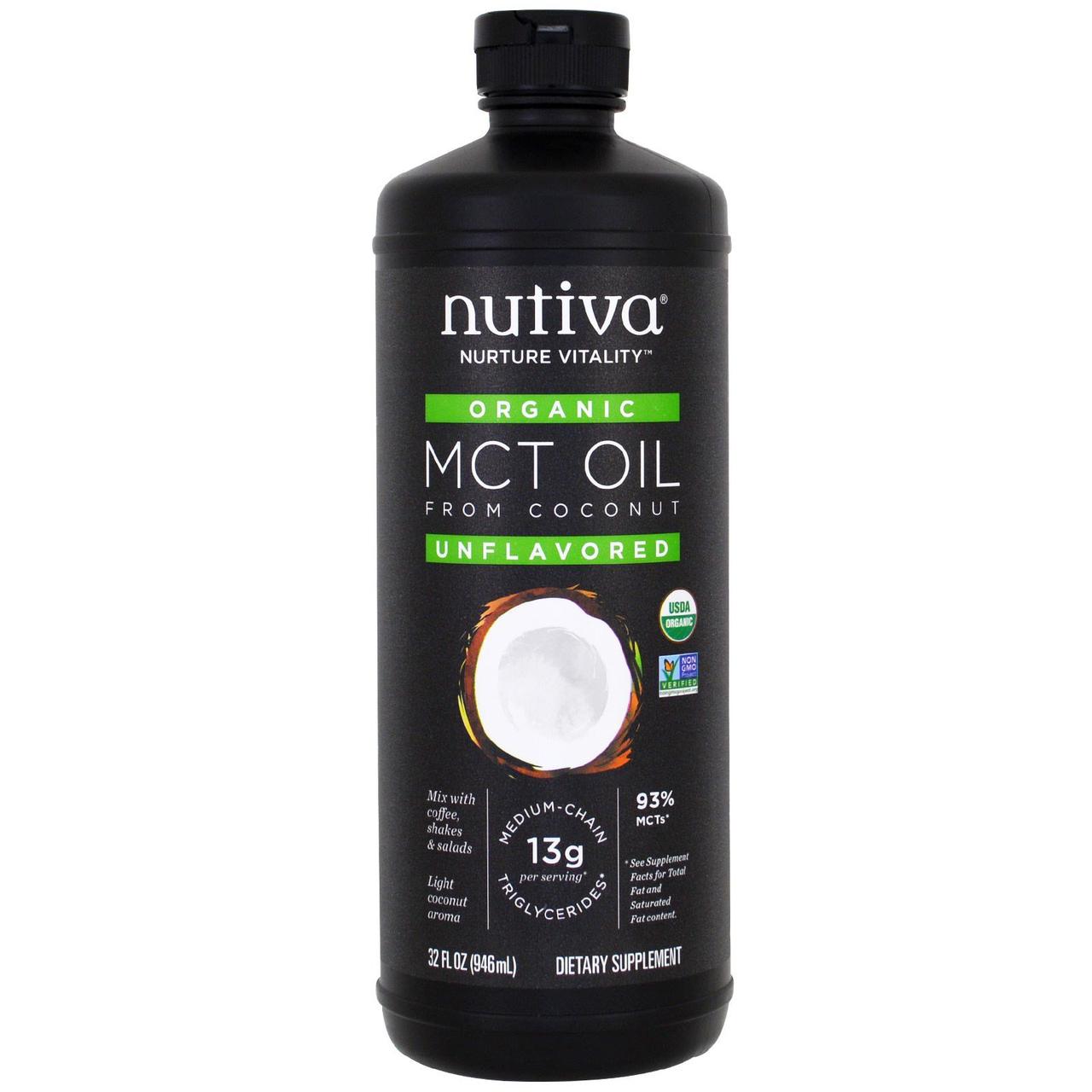 

Nutiva, Organic, MCT Oil From Coconut, Unflavored , 32 fl oz (946 ml)