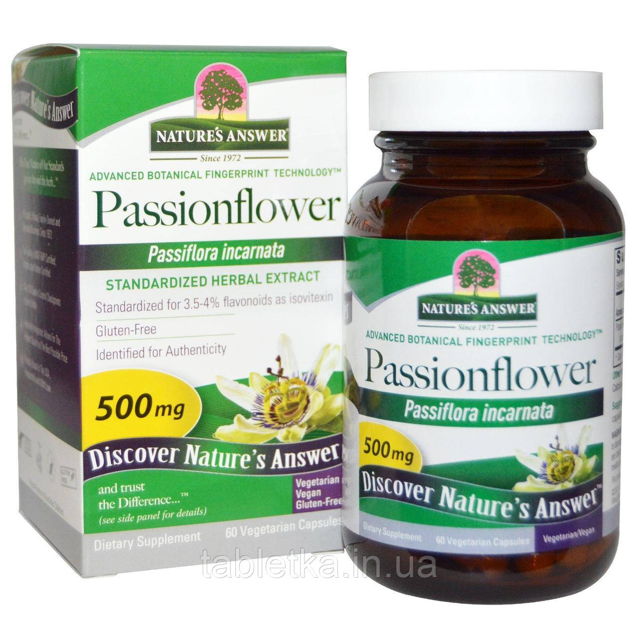 

Nature's Answer, Passionflower, 500 mg, 60 Vegetarian Capsule