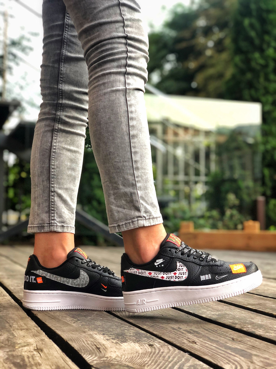 

Кроссовки женские Nike Air Force Air Force 1 x Off-White Low Just Do It черные, Найк Аир Форс, код Z-3087, Черный