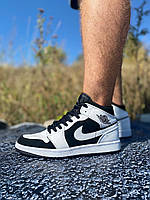 Чоловічі кросівки Nike Air Jordan Retro 1 Білі, фото 1