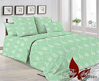 Двуспальный комплект постельного белья - ранфорс R7005 green