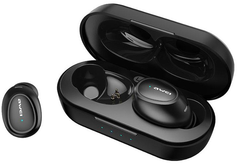 

Наушники AWEI T16 TWS Bluetooth Earphones Black #I/S