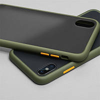 Накладка Gingle Matte Case для Huawei Y8P green/orange (хуавей ю8п)