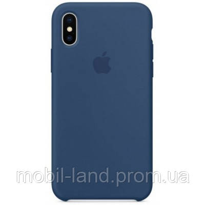 

Накладка Silicone Case для iPhone X/XS Blue