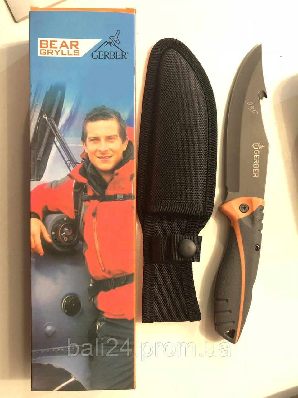 

Нож для выживания с чехлом углеродистая сталь GERBER BEAR GRYLLS ULTIMATE