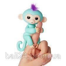 

Интерактивная ручная обезьянка Fingerlings Happy Monkey Bella БИРЮЗОВЫЙ, Новинка b