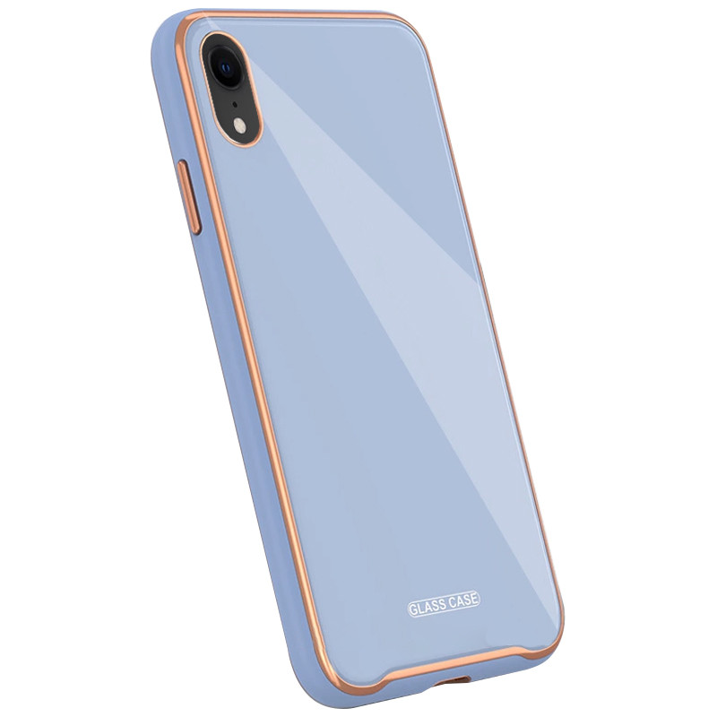 

TPU+Glass чехол Venezia для Apple iPhone XR (6.1"), Сиреневый / dasheen