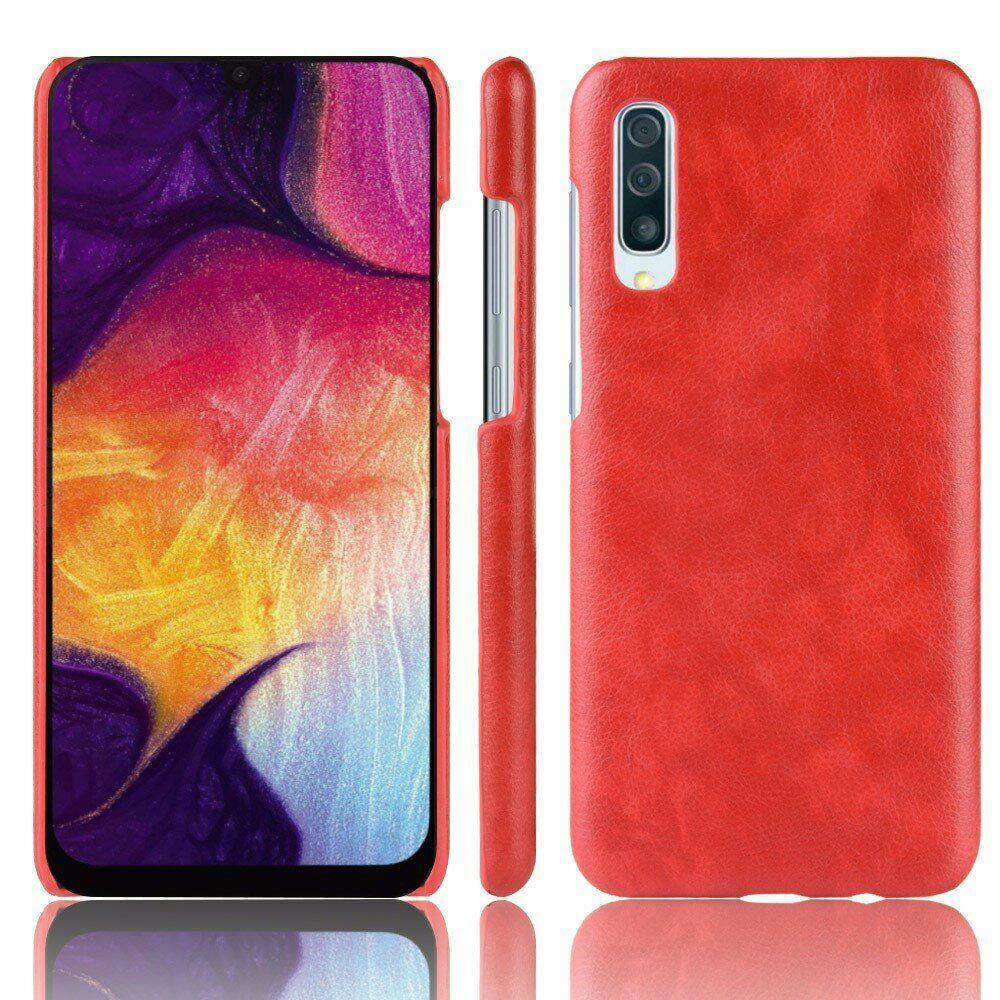 

Защитный чехол Deexe Leather Back Cover для Samsung Galaxy A70 (A705) - Red