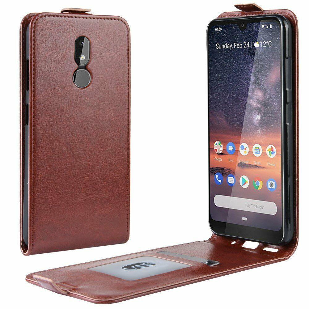 

Чехол Deexe Flip Case для Nokia 3.2 - Brown