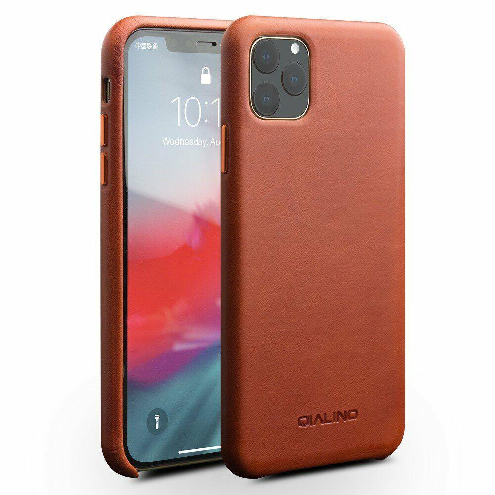 

Кожаный чехол QIALINO Leather Cover для Apple iPhone 11 Pro - Brown