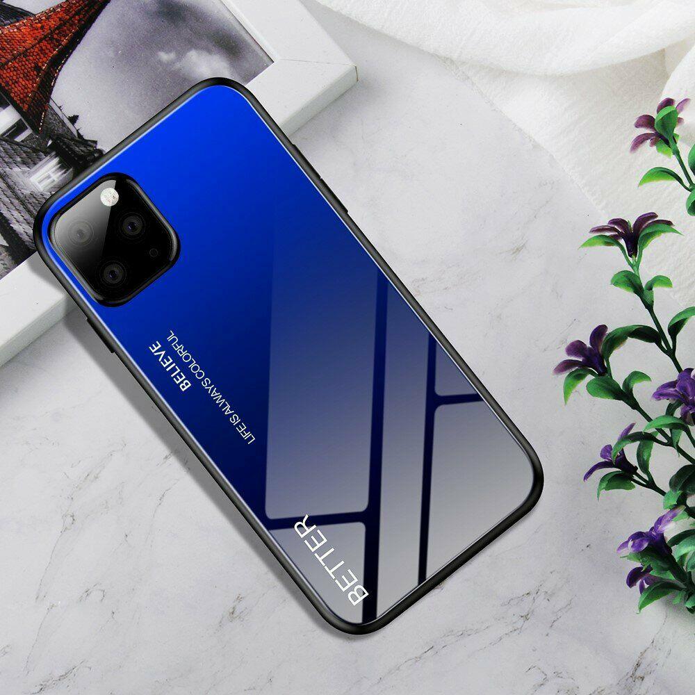 

Защитный чехол Deexe Gradient Color для Apple iPhone 11 - Blue/Black