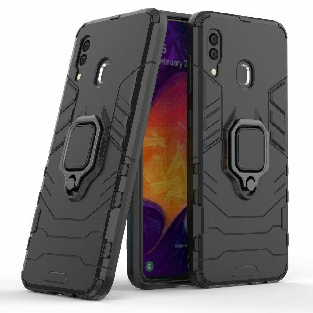 

Защитный чехол Deexe Hybrid Case для Samsung Galaxy A30 (A305) / A20 (A205) - Black