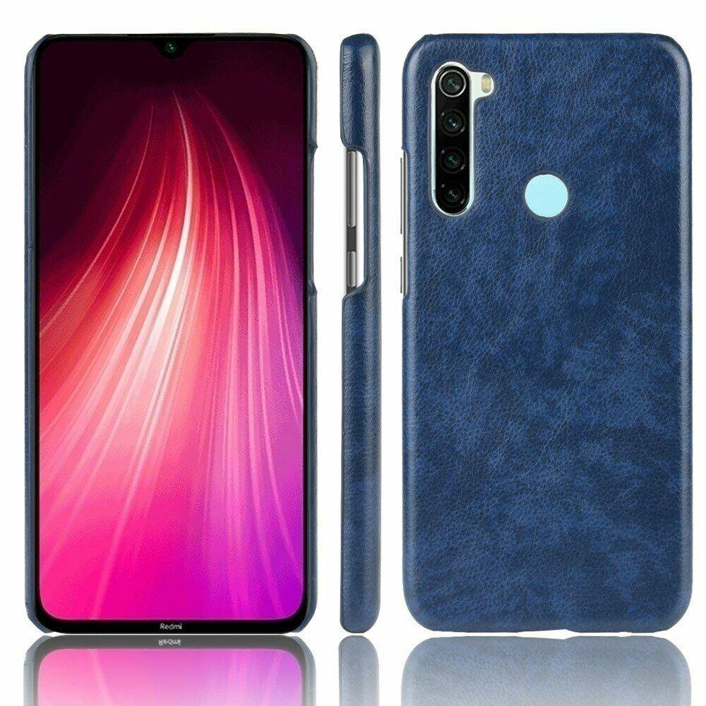 

Защитный чехол Deexe Leather Back Cover для Xiaomi Redmi Note 8T - Blue