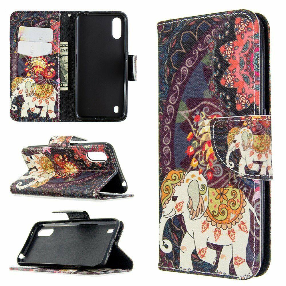 

Чехол-книжка Deexe Color Wallet для Samsung Galaxy A01 (A015) - Malanda and Elephant