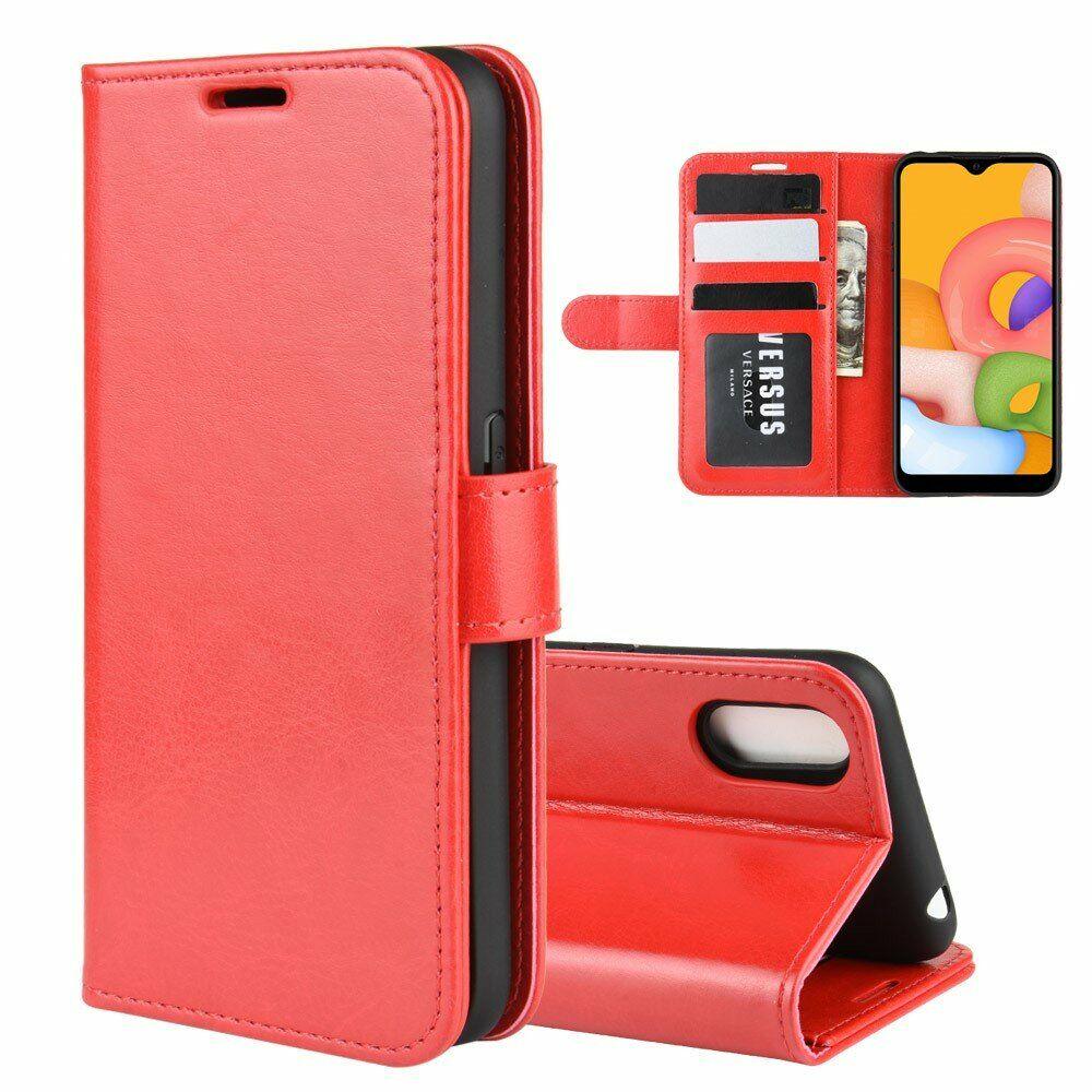 

Чехол-книжка Deexe Wallet Style для Samsung Galaxy A01 (A015) - Red