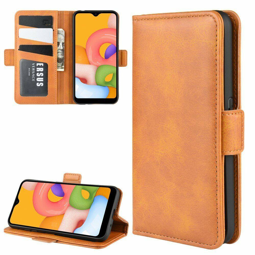 

Чехол Deexe Pocket Wallet для Samsung Galaxy A01 (A015) - Light Brown