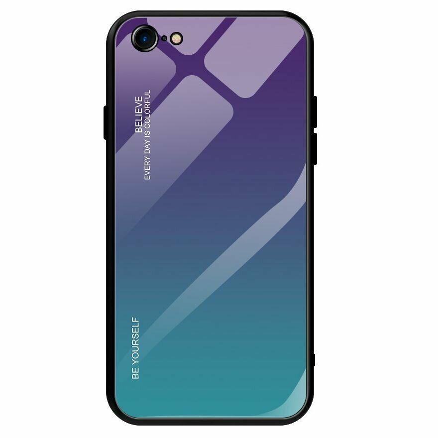 

Защитный чехол Deexe Gradient Color для iPhone SE 2 (2020) / iPhone 8 / iPhone 7 - Purple / Cyan