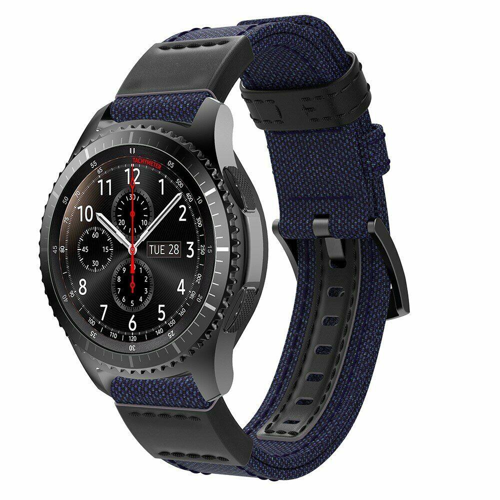 

Ремешок UniCase Canvas Strap для Samsung Galaxy Watch 46mm / Watch 3 45mm / Gear S3 - Blue