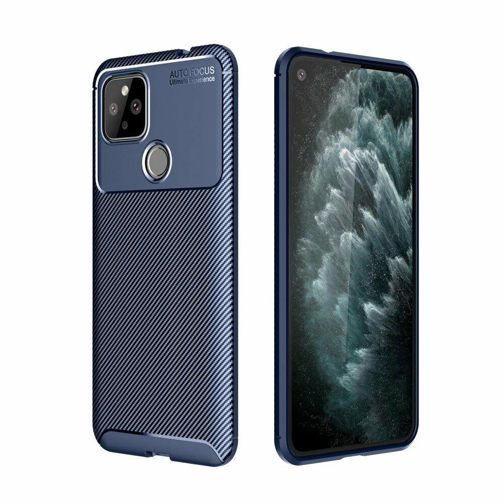 

Защитный чехол Deexe Fusion для Google Pixel 5 XL - Blue