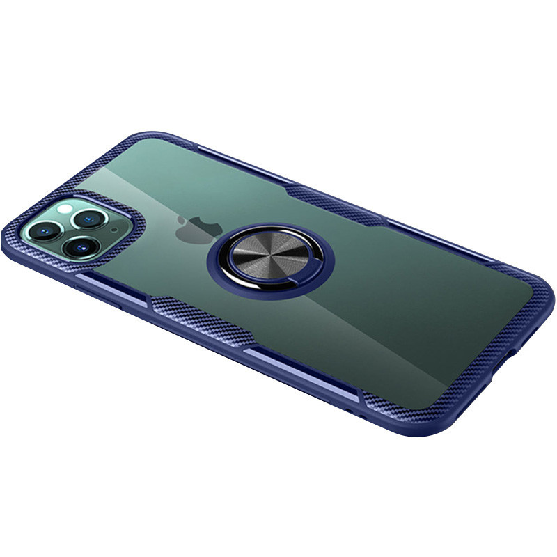 

TPU+PC чехол Deen CrystalRing for Magnet (opp) на телефон Apple iPhone 11 Pro (5.8") разные цвета Бесцветный, Бесцветный / синий
