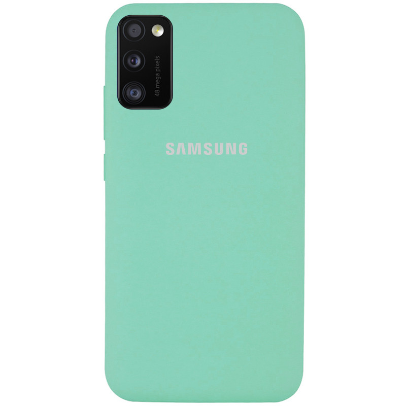 

Чехол Silicone Cover Full Protective (AA) для Samsung Galaxy A41 Бирюзовый / Ocean Blue