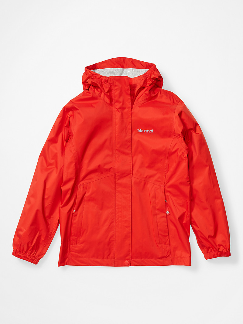 

Куртка детская для девочек Marmot Girls PreCip Eco Jacket, Красный