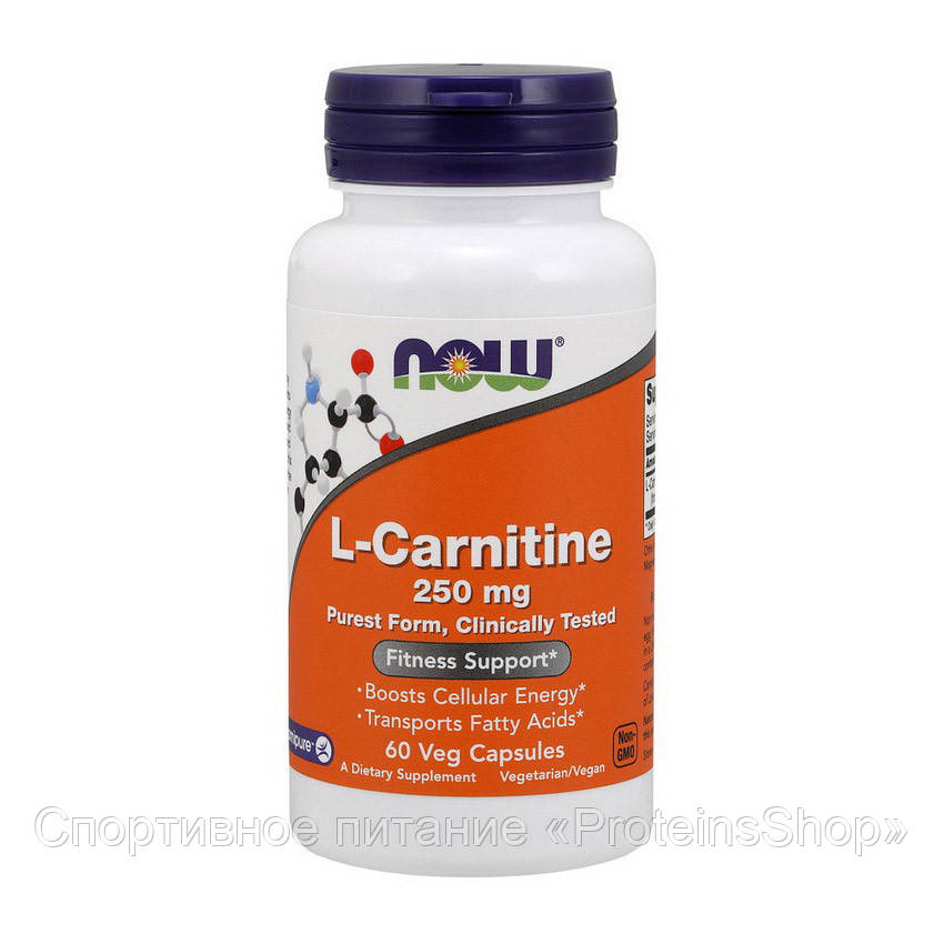 

L-карнитин L-Carnitine 250 mg purest form (60 caps)