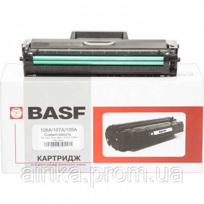 

Картридж тонерный BASF для HP LJ 107/135/137 аналог W1106A Black (BASF-KT-W1106A-WOC) Без чипа