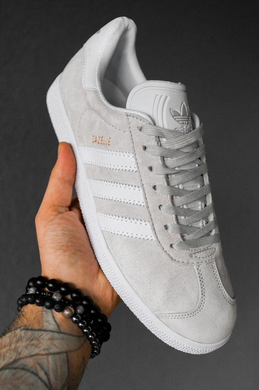 

Мужские кроссовки Adidas Gazelle Grey / Адидас Газель Серые 42, Серый