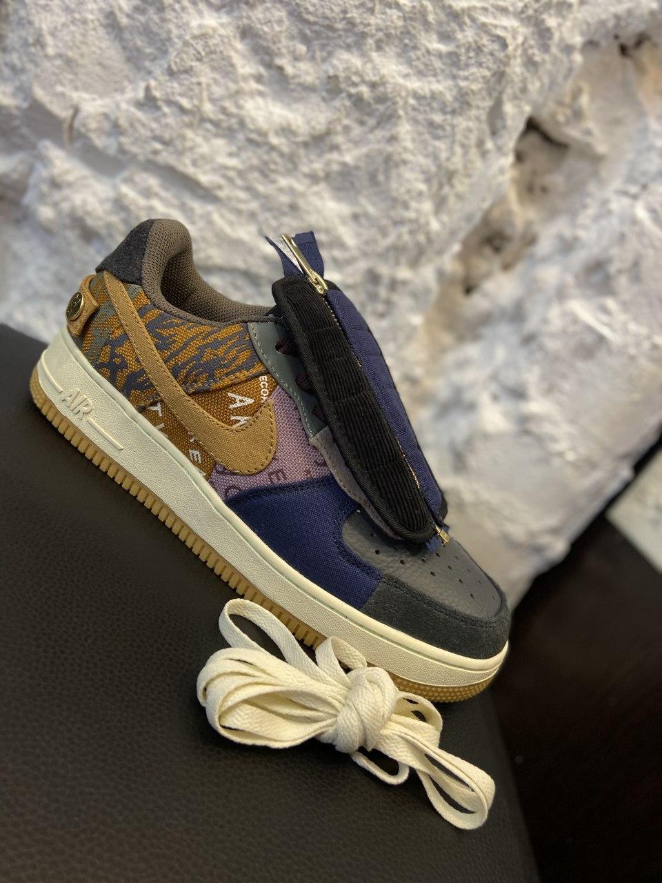 

Мужские кроссовки Nike Air Force 1 Low x Travis Scott “Cactus Jack“ / Найк Аир Форс 1 Лоу Трэвис Скотт 44, Синий