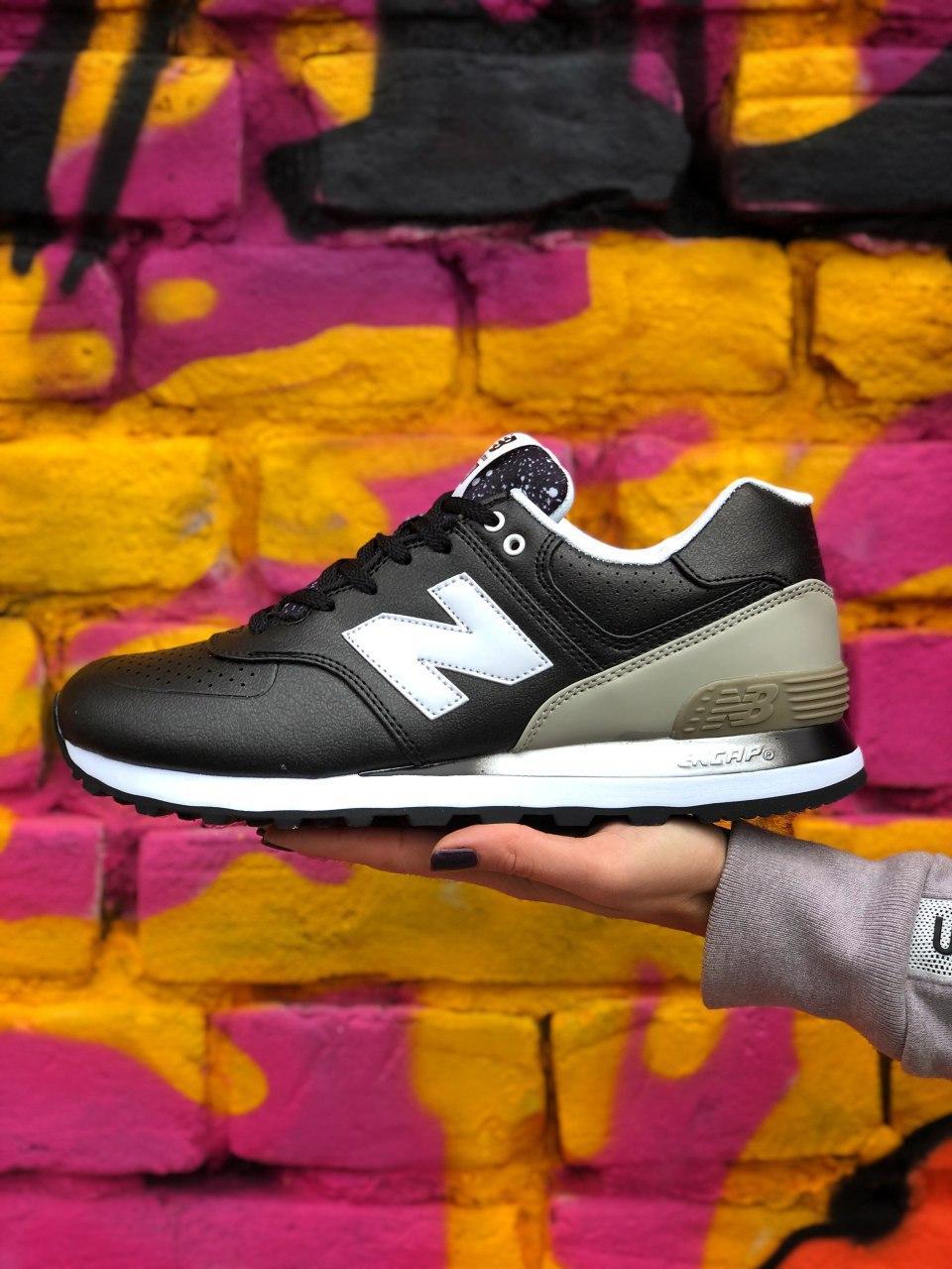 

Мужские кроссовки New Balance 574 Black / Нью Беланс 574 Черные 42, Черный