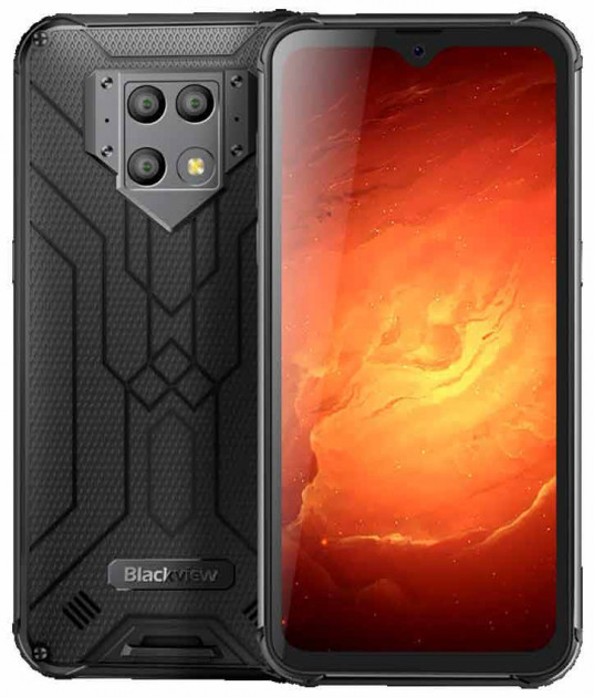 

Смартфон противоударный с хорошей камерой на 2 симки Blackview BV9800 Pro black с тепловизором 6/128 гб, Черный