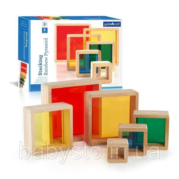 

Ігровий набір блоків Guidecraft Block Play Кольорова пірамідка (G5066