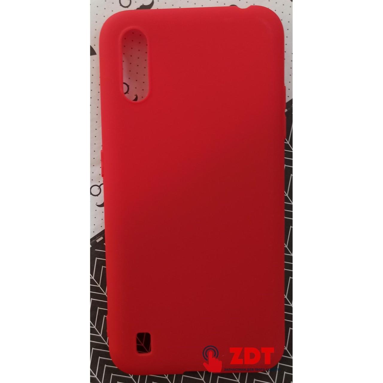 Накладка силиконовая SMTT- Soft Touch для Samsung A01/A015- красный, т