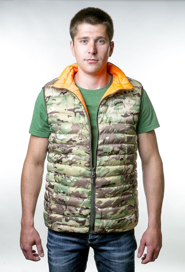 

Жилетка двусторонняя с водоотталкивающей пропиткой Tramp Urban TRFB-005 S Camouflage/Orange