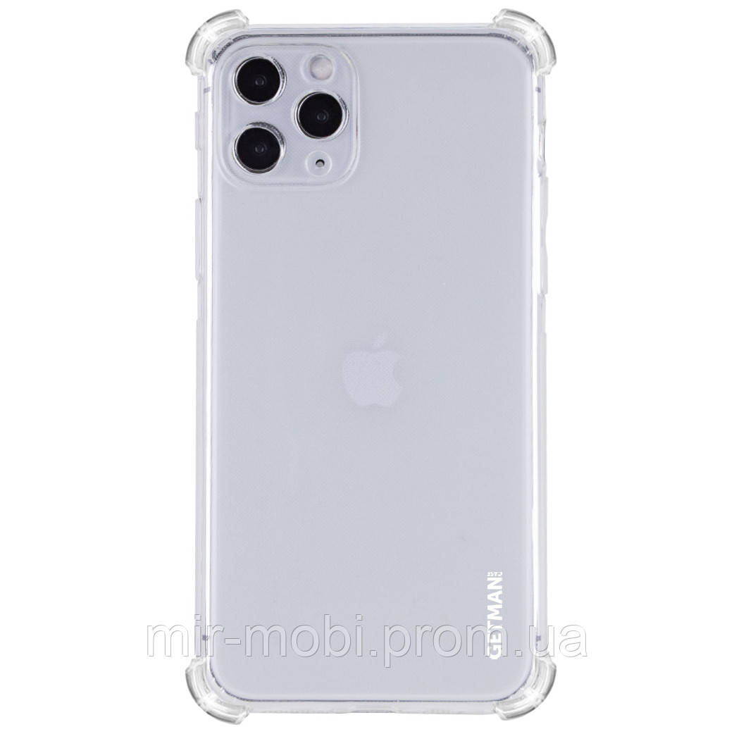 

TPU чехол GETMAN Ease logo усиленные углы для Apple iPhone 11 Pro (5.8"), Бесцветный (прозрачный)