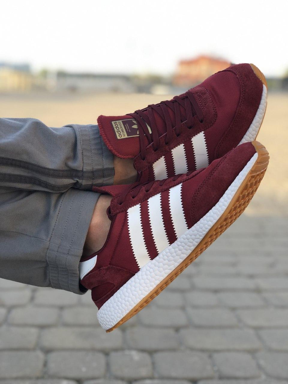 

Мужские кроссовки Adidas Iniki Runners Burgundy / Адидас Иники Бордовые 44