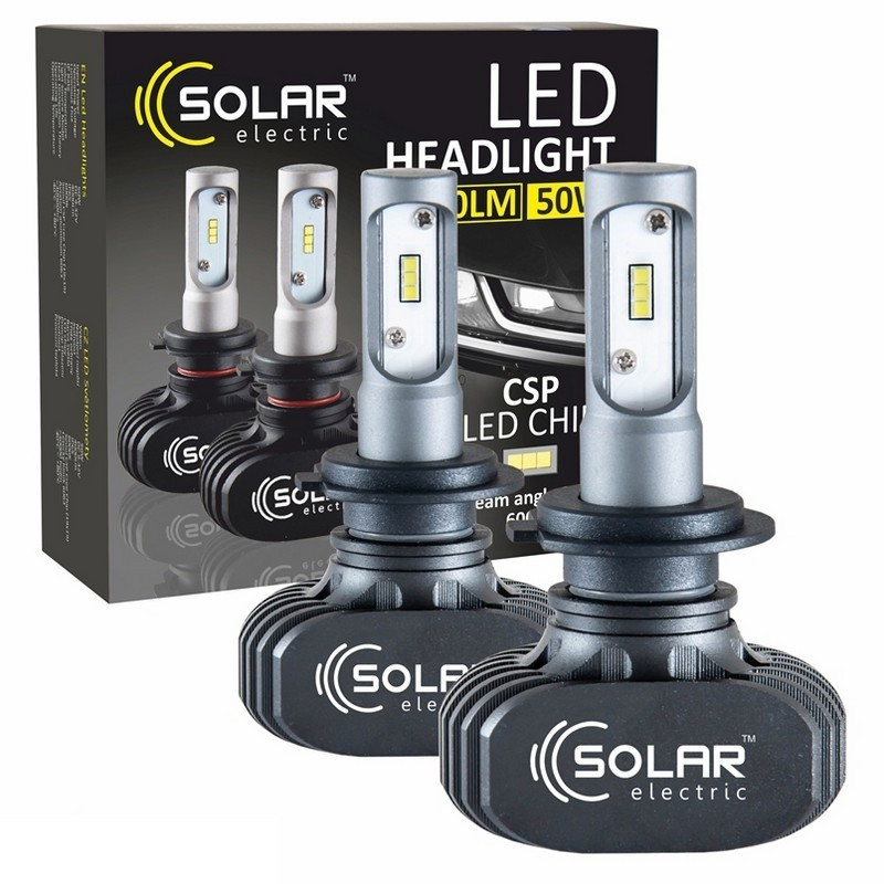 

Светодиодные лампы LED SOLAR H11 12/24V 6000K 4000Lm 50W Seoul CSP (8111)