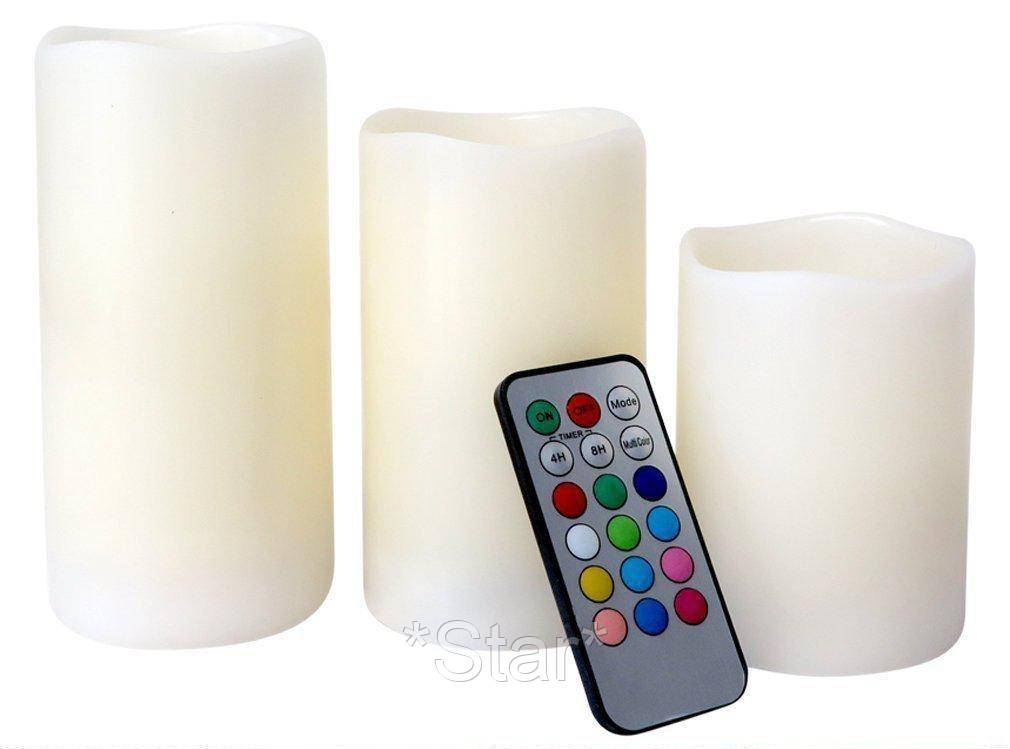 

Ночник комплект 3 свечи c ПУ Luma Candles Color Changing