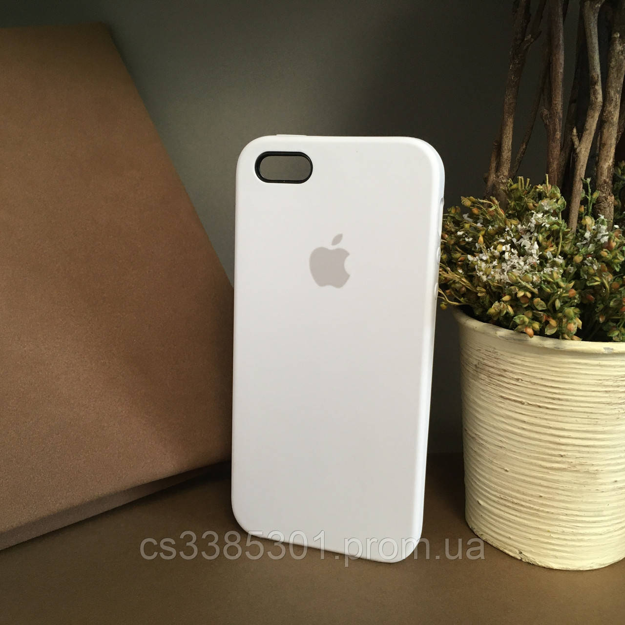 

Чехол бампер silicone case для Iphone 5 / 5s / se . Силиконовый чехол накладка на айфон, Белый