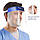 Антивирусный защитный экран для лица пластиковый Face Shield 10 шт. медицинский экран для лица, фото 4