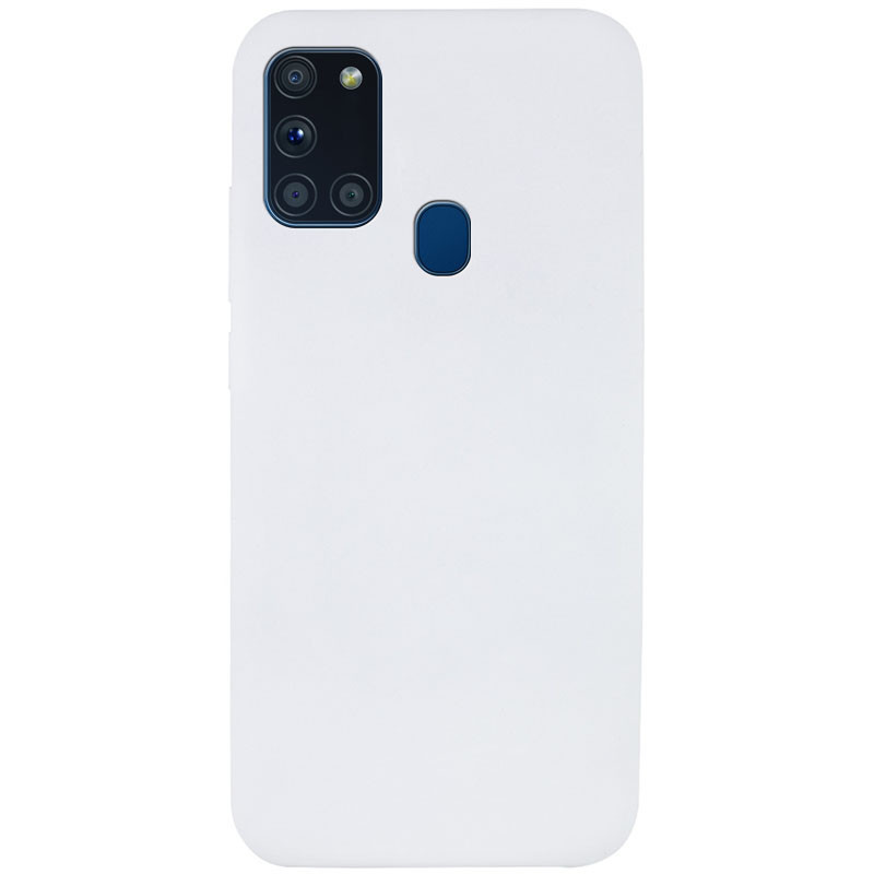 

Чехол Silicone Cover Full without Logo (A) для Samsung Galaxy A21s Белый / White, Желтый / flash