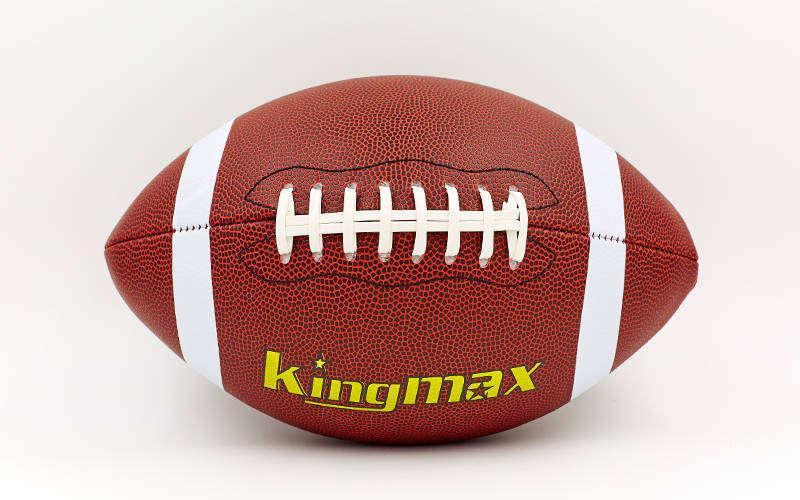 Мяч для американского футбола KINGMAX FB-5496-6 (PU, р-р 6in, коричнев