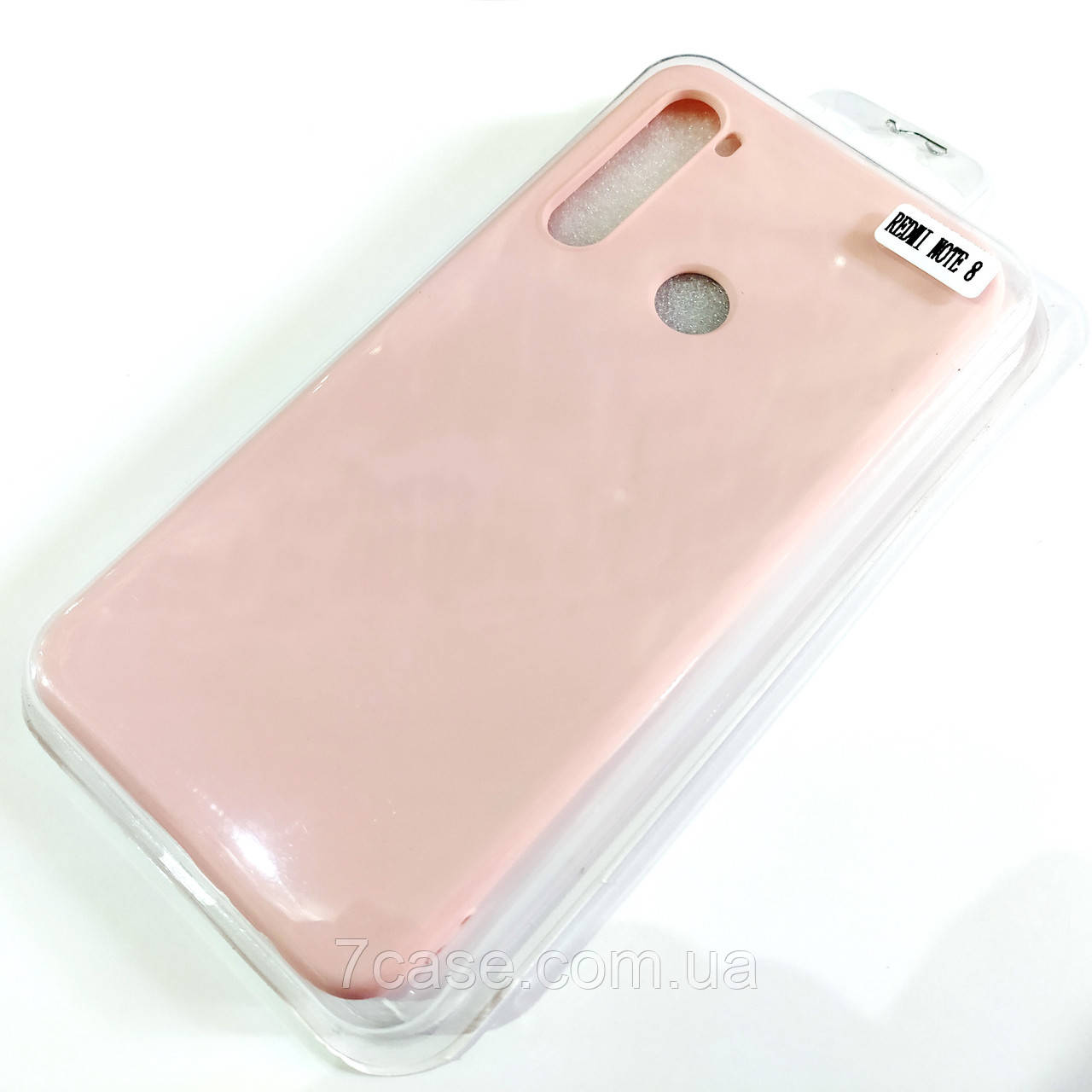 

Чехол для Xiaomi Redmi Note 8 матовый Silicone Case Full Cover Macarons Color, Розовый