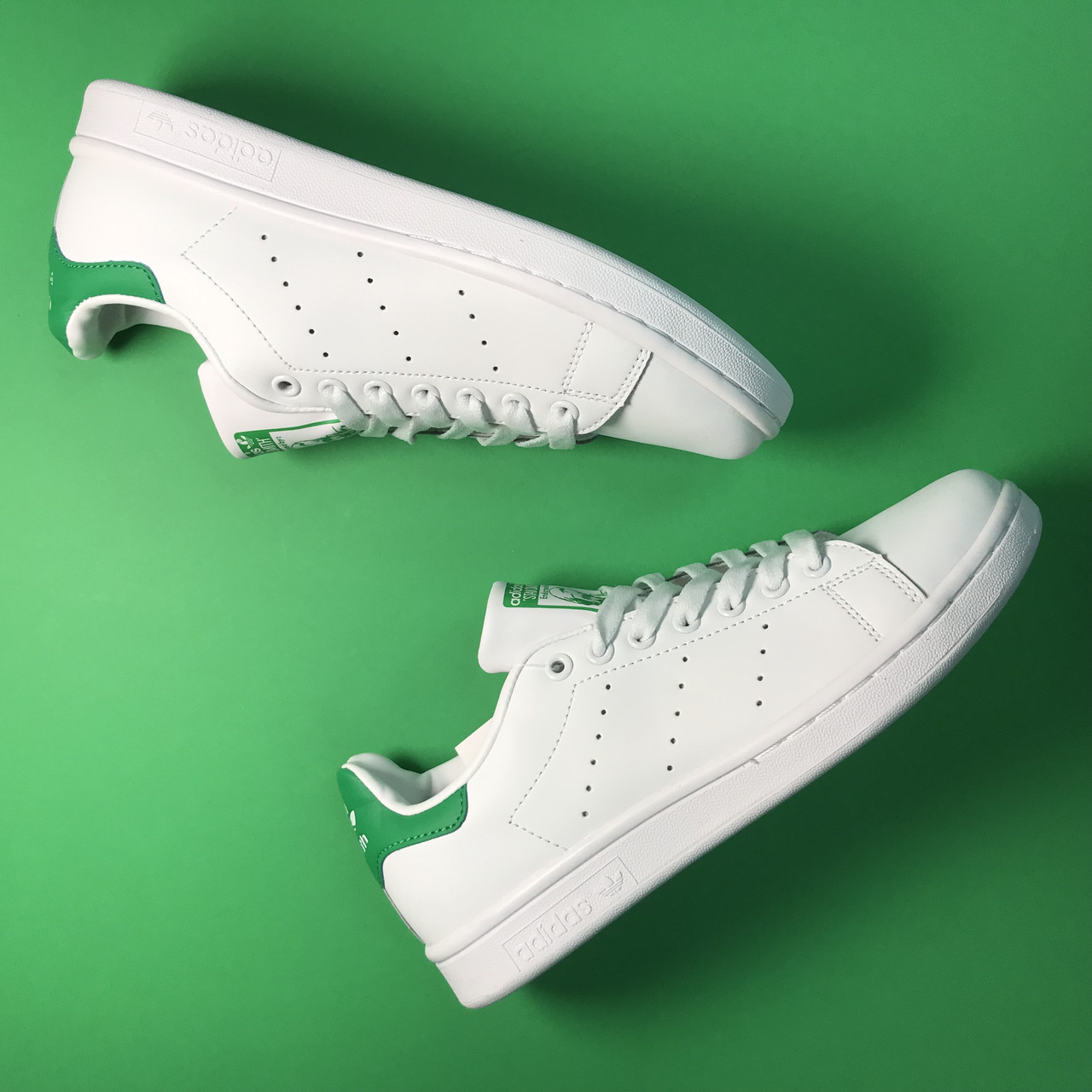 

Adidas Stan Smith White Green, Белый;зеленый